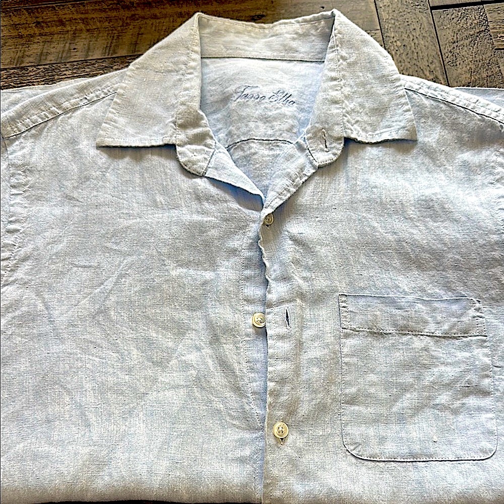Light Blue Linen Shirt